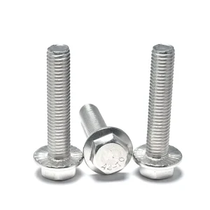 Rust-Resistant Hot-Dip Galvanized DIN 6921 Hex Flange Bolts M6-M16 for Outdoor Railing and Fence Installation