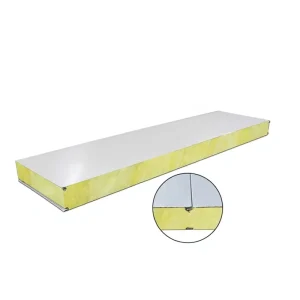 S Mount Glass Wool Sandwich Panel Fireproof Soundproof Heat Insulation Lightweight Waterproof Purification Room Wall Color Steel