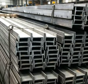 S355JR High Strength Carbon Steel I Beam for Crane Gantry Support Hot Rolled ASTM Standard with Bending & Welding Services