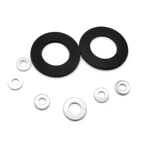 SAE USS F436 High Carbon Steel Flat Washers Zinc Plated and Black Imperial Washers for Inch Fasteners and Structural Hardware