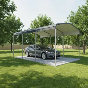 SGC2030 Heavy Duty Steel Carport with Waterproof Roof for 2 Cars