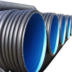 SN8 HDPE Spiral Corrugated Pipe Low Flow Municipal Drainage Pipeline