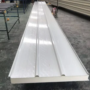 SP PU 1050 0.326-0.8mm Steel Polyurethane Metal Roof Panel Fireproof Prefab House PU Sandwich Panel