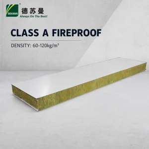 SP RW 1150S Fireproof Waterproof S Lock Rock Wool Insulated Sandwich Wall Panel Sound Insulation for Prefab