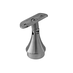 SS304 Mirror Finish 33.7mm Stainless Steel Handrail Fitting Glass Railing Stair Accessories Handrail Support Adjustable Saddle