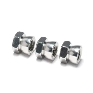 SS304 SS316 Hex Head Polished Passivated Break Away Nut Customized M10 M12 M16 M18 M20 Breakable Shear Nut For Mining