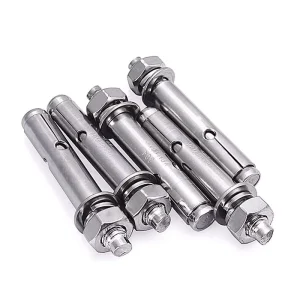 SS316 Drop in Anchor Bolt Fastener Expansion Anchor Bolt with Nut Washer Fitting M12 Anchor Through Bolt