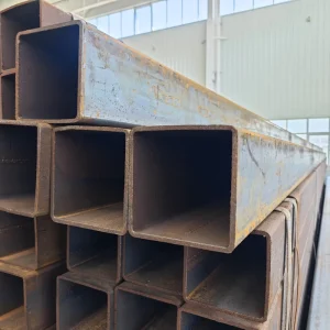 SS400 S235JR ASTM A500 GB Standard Black Welded Square Rectangular Tube Steel Structure Engineering