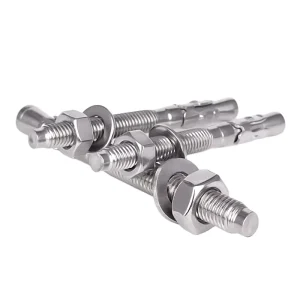 SUS 304 316 Wedge Anchor Bolt Expansion Through Bolt for Anchoring Stainless Steel Anchors