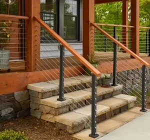 SUS Cable Railing for Deck Steel Wire Railing Hardware Balustrades Modern Custom Wire Railing Kit for Balcony
