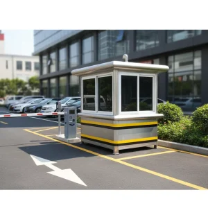 SUS304 Stainless Steel Security Guard Booth Prefabricated Sentry Box Portable Guard House Kiosk Modular Cabin Guard Shack