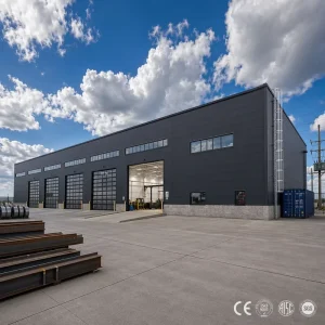 Sa2.5 Grade Large Span Sandwich Panel Steel Structure Building for Commercial Fireproof Odm Service for South America