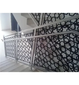 Safety Design Wrought Iron Staircase Front Stainless Steel Railing Design Staircase Handrail