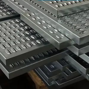 Safety Grip Serrated Step Plate Anti Slip Steel Stair Tread for Industrial Platforms Walkways and Heavy Duty Environments