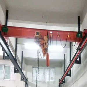 Sale Stainless Steel Single Beam Bridge Travelling Crane with Bearing 10m Lifting Height Telegram