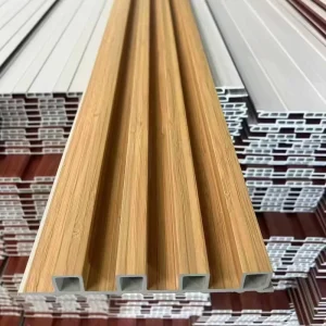 Sample Interior Fluted Wall Panel Cladding Wood Alternative Panel Indoor WPC Wall Panel