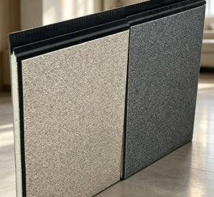 Sandstone Metal Siding Panel PU Insulated Fireproof Exterior Wall Cladding Board