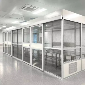 Sandwich Panel Modular Cleanroom Steel Frame System for Antistatic Environment