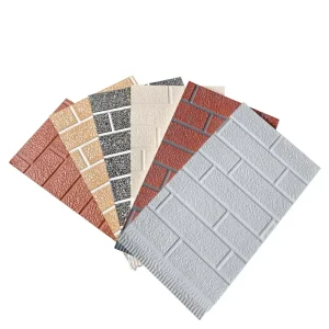 Sandwich Panel Polyurethane Drywall Panel Brick Pu Wall Panel 16mm Prefab House Decorative Exterior Insulation Wall