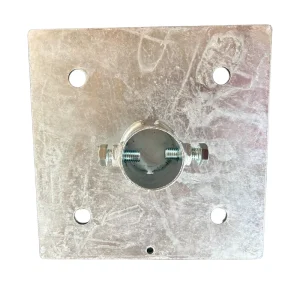 Scaffold Tube Base Plate Galvanized Square Base Bracket for Construction Guardrail Pipe
