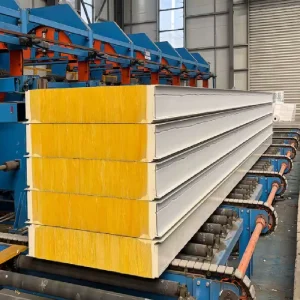 School Building Fire Rated Rock Wool Sandwich Panel with PU Sealed Edge