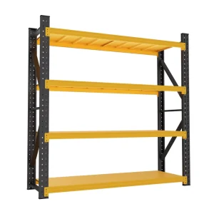 Screw Assembly Adjustable Anti Rust Heavy Duty Load Bearing 500kg Layer 4 Layer Electrostatic Powder Coated Steel Racks Stack