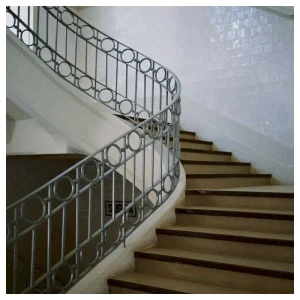 Scrollwork Classic Style Decorative Steel Railing Galvanized Wrought Iron Fence Balustrade Residential Duplex Apartment Railing
