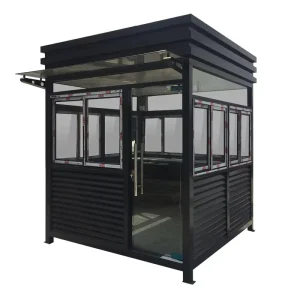Security Booth Guardhouse Outdoor Movable Steel Structure Parking Fee Booth China Manufacturer