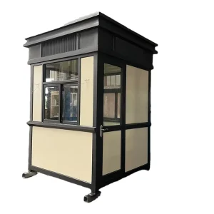 Security Guard Booth High Speed Parking Lot and Barrier Gate Sentry Box Booth Room Parking Security