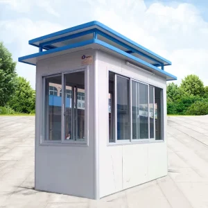 Security Guard Booth Outdoor Carport Security House for Sale Portable Prefabricated Sentry Box Sandwich Panel Steel Structure