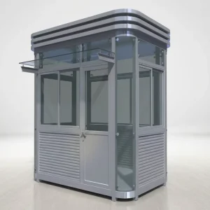 Security Guard Booth Safe Steel Sentry Box Modern Elegant Portable Temporary Prefab Detachable Bedroom Kiosk