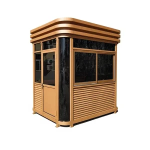 Security Guard Kiosk Booth Outdoor Post Box Mobile Clip Panel House Steel Structure Door Model 2 2 6 Activity Room Carved Panel