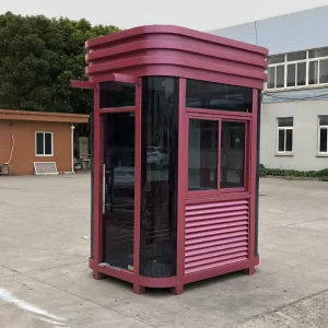 Security Protection BXG-17 Modern Prefabricated Stainless Steel Structure Movable Sales Shed Guard Room