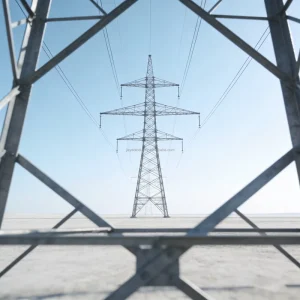 Self Supporting Lattice Steel Transmission Power Tower