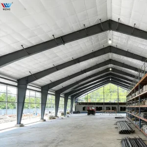 Semi-Open Steel Structure Industrial Warehouse Workshop and Car Parking Unit