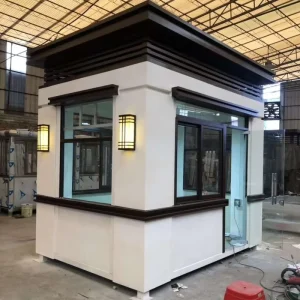 Sentry Booth for Guard House Stainless Steel Security Guard Booth Movable Guard Booth
