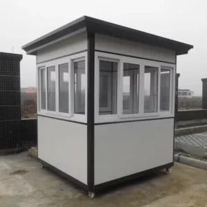 Sentry Box Security Booth EPS Sandwich Panel Easy Installation Dismantle Design Construction Site Temporary Checkpoint Kiosk