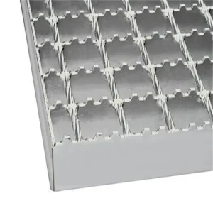 Serrated Stainless Steel Carbon Steel Flat Bar Grating Stair Tread Heavy Duty Step Plate for Industrial Drainage System Floor