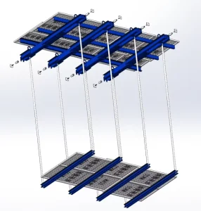 Shaft Platform for High rise Building Equipment Shaft and Stairwell Lifting Construction