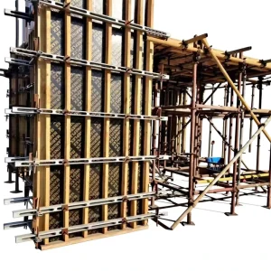 Shear Wall Formwork System Steel Iron Waler Waling Beam Back Purlin Zinc Coated Adjustable Reusable Modern Concrete Construction