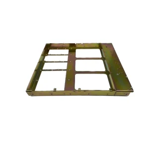 Sheet Metal Fabrication Custom Yellow Zinc Laser Cutting Steel Products CNC Bending Punching Welding Steel Aluminum Enclosure