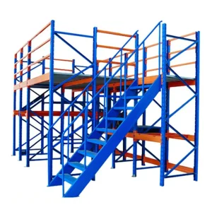 Shelf Industry Warehouse Steel Mezzanine Floor 500kg Per Sqm with Elevator