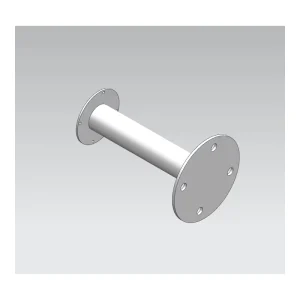 Short Galvanized Steel Mounting Pole with 6 cm Pipe Diameter for GNSS CORS Base Station Installation