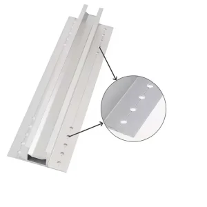 Short Rail Mounting Solar Modules AL6005-T5 Trapezoidal Metal Roofs Custom Orb Roofs Anodized 60M/S Wind