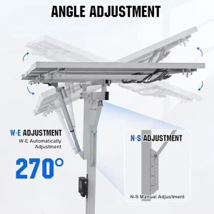 Single Axis Solar Tracking Mounting System PV Ground Mount Automatic Tracker Solar Bracket