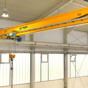 Single Beam Magnetic Overhead Crane for Steel Storage and Logistics Warehouses