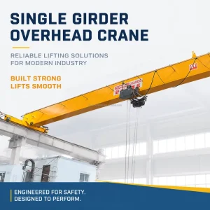 Single Girder Overhead Crane 5 Ton 10 Ton Warehouse Bridge Crane