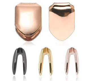 Single Tooth Grillz HipHop Blank Metal Braces Denture Grills Braces for Teeth