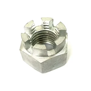 Slotted Castle Nut DIN935 Carbon Steel Stainless Steel 304 Silver Plain DIN Galvanized Hexagon Slotted Nut
