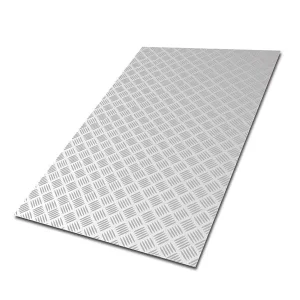Small 5 Bar Patterned Aluminum Alloy Sheet 5052 3003 Aluminum Checkered Tread Plate Sheet